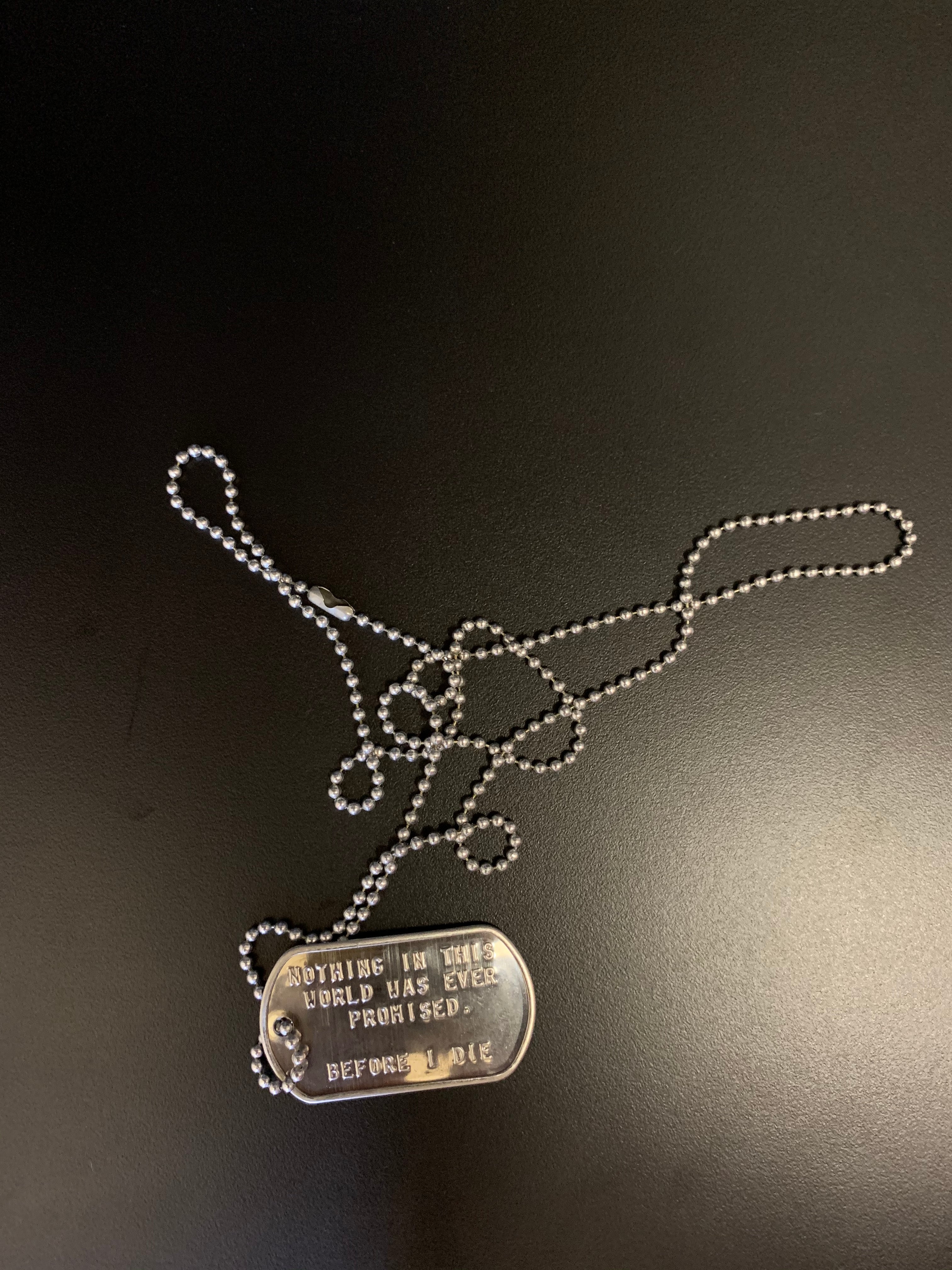 A/W-21-DOGTAG NECKLACE image 0