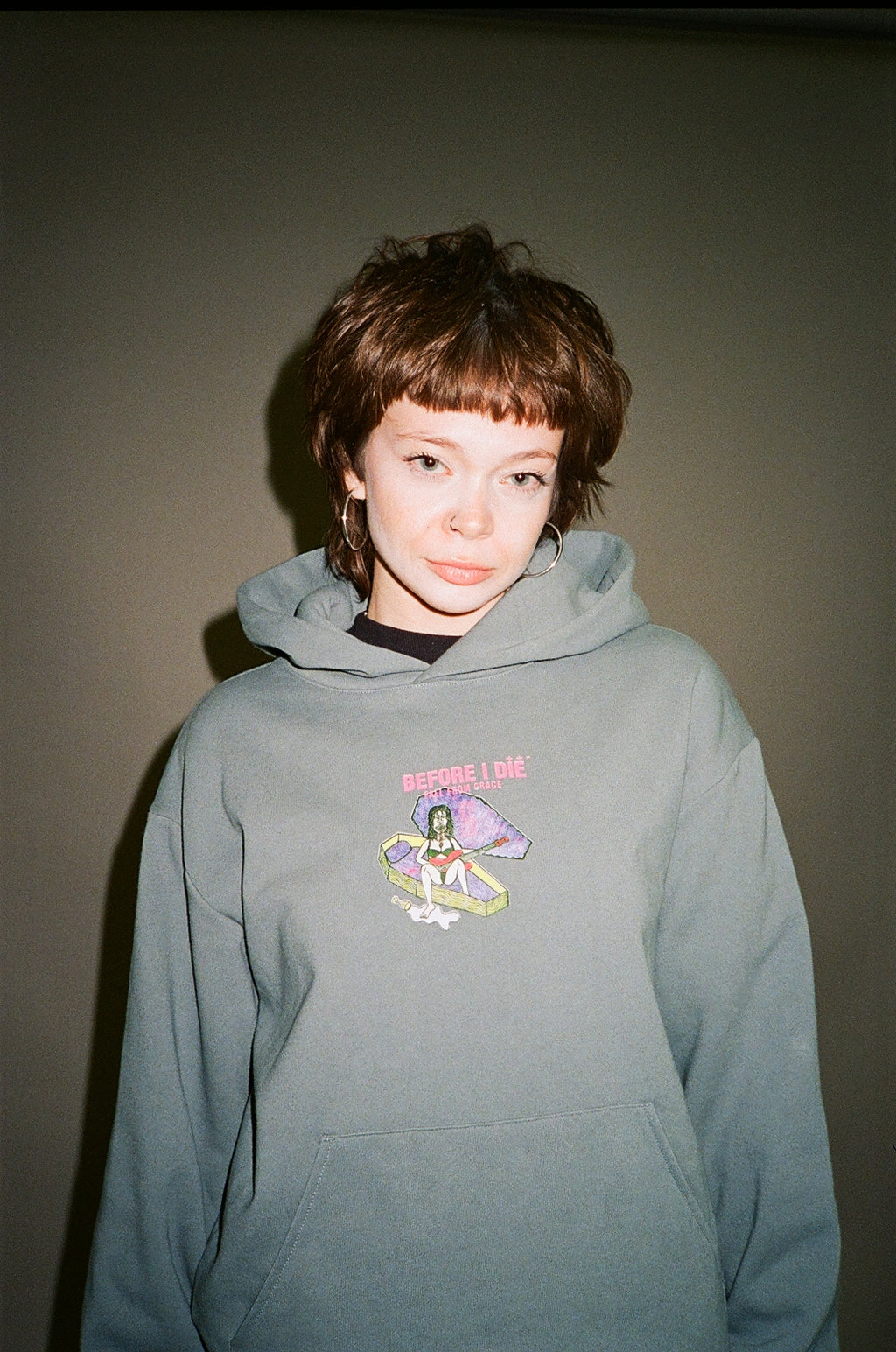 FALL FROM GRACE HOODIE BLUE  image 0