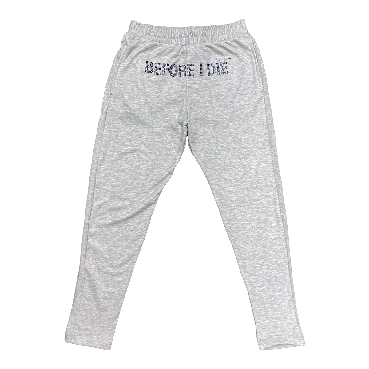PURPLE BEJEWELED LOGO SWEATS image 0