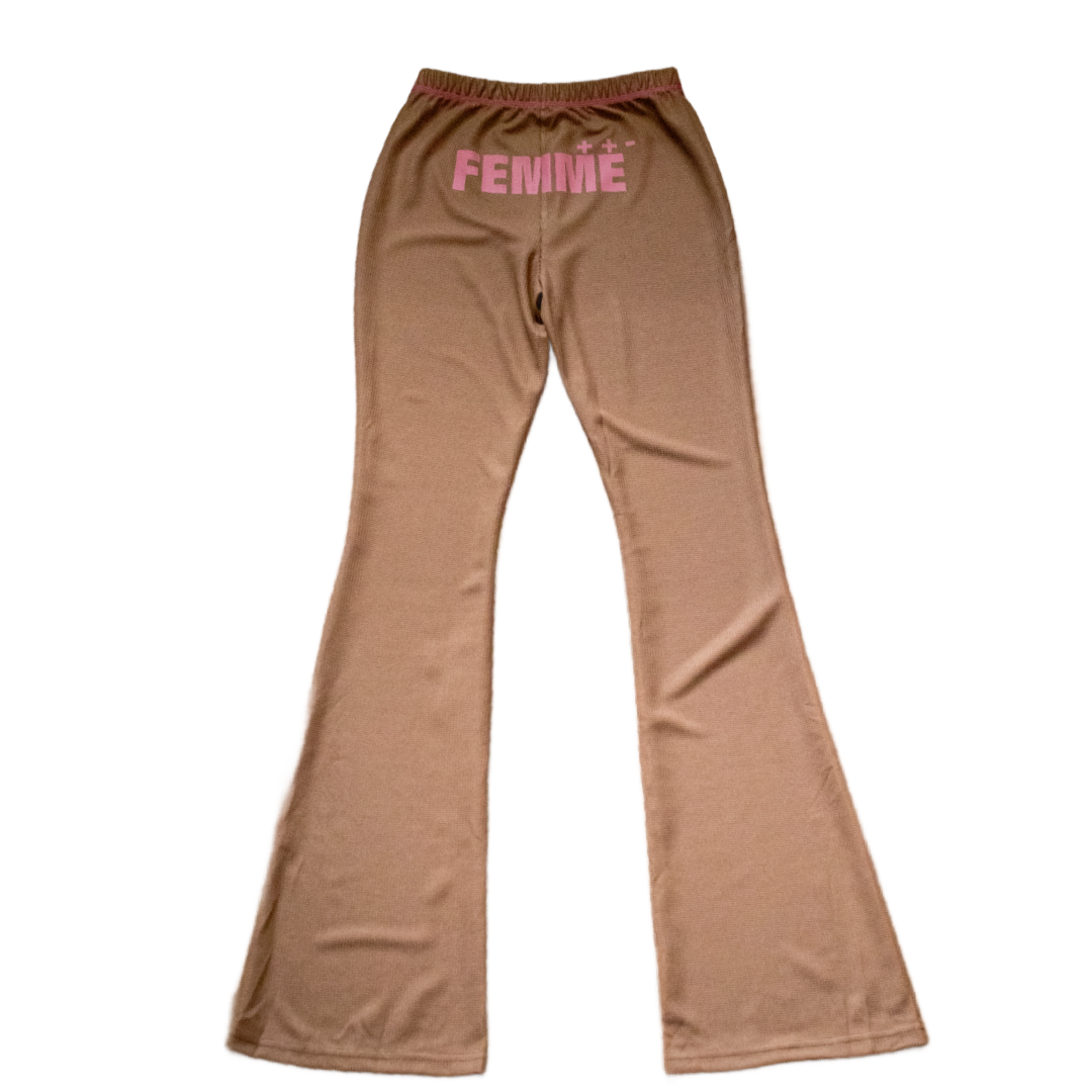 BROWN FEMME TRACKSUIT