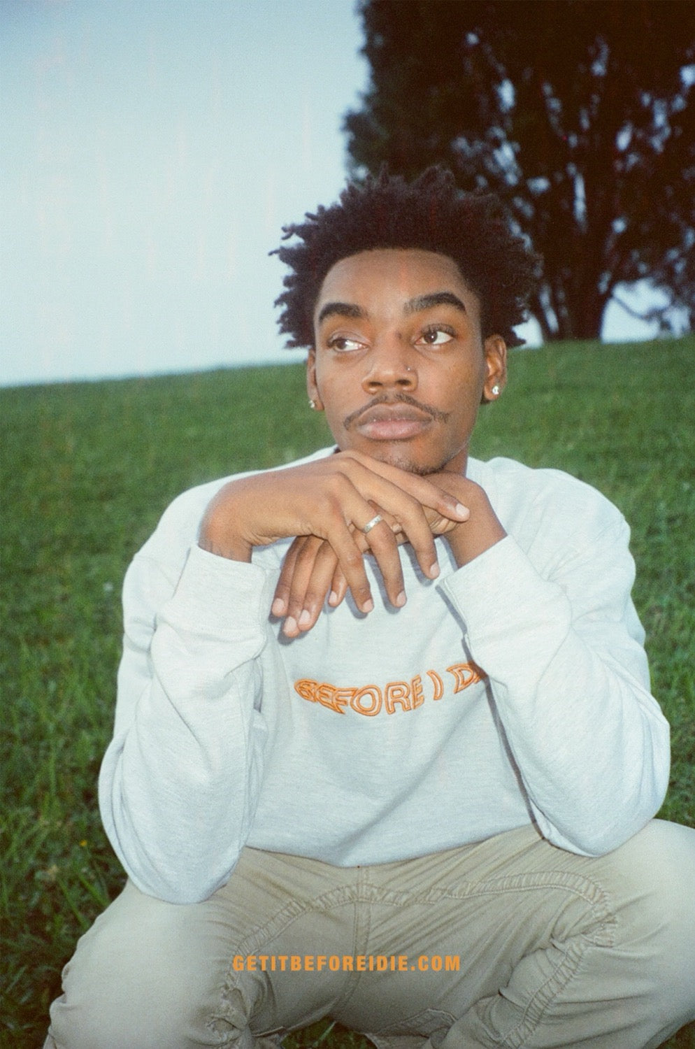 ORANGE LOGO CREWNECK image 1