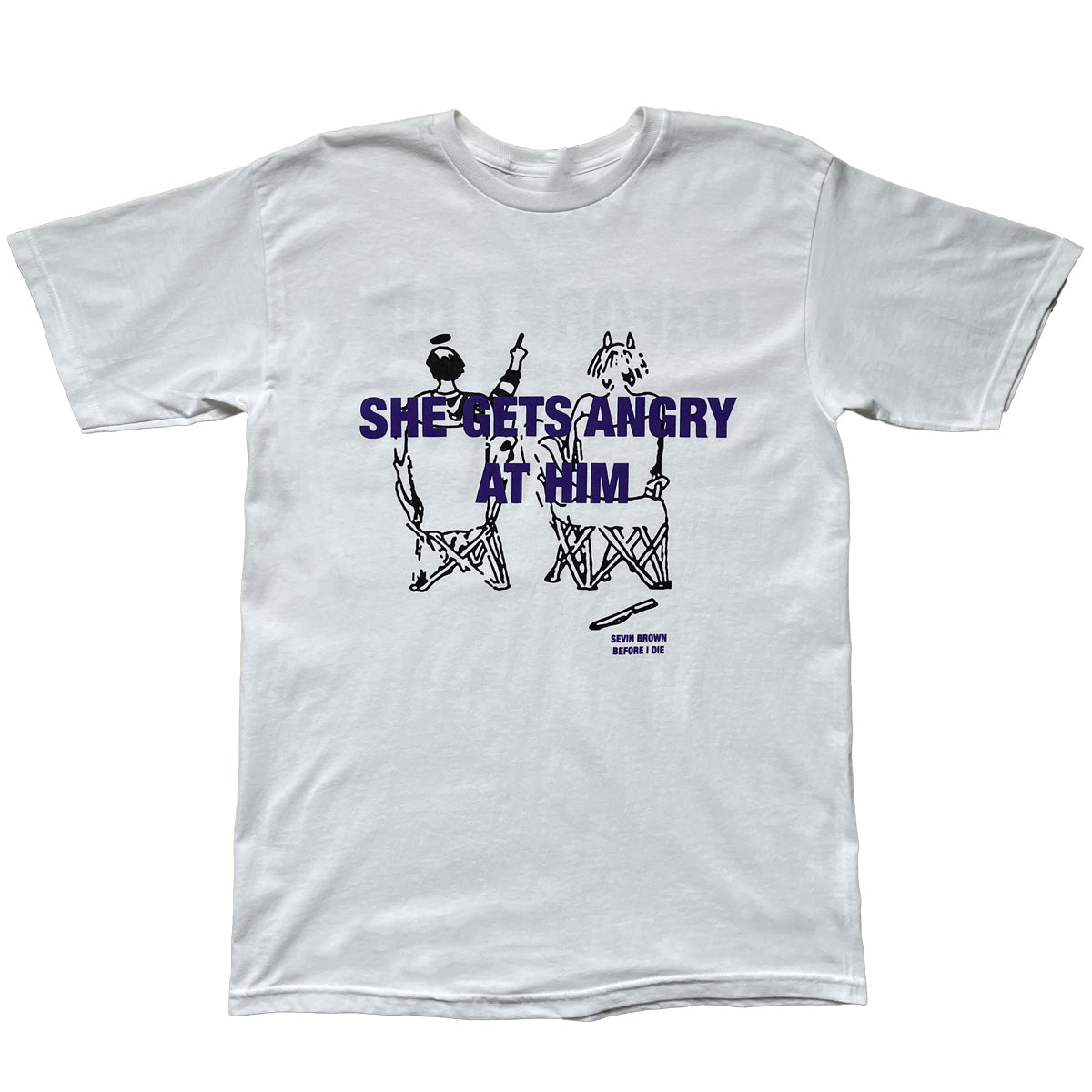 SHE GETS ANGRY TEE image 0