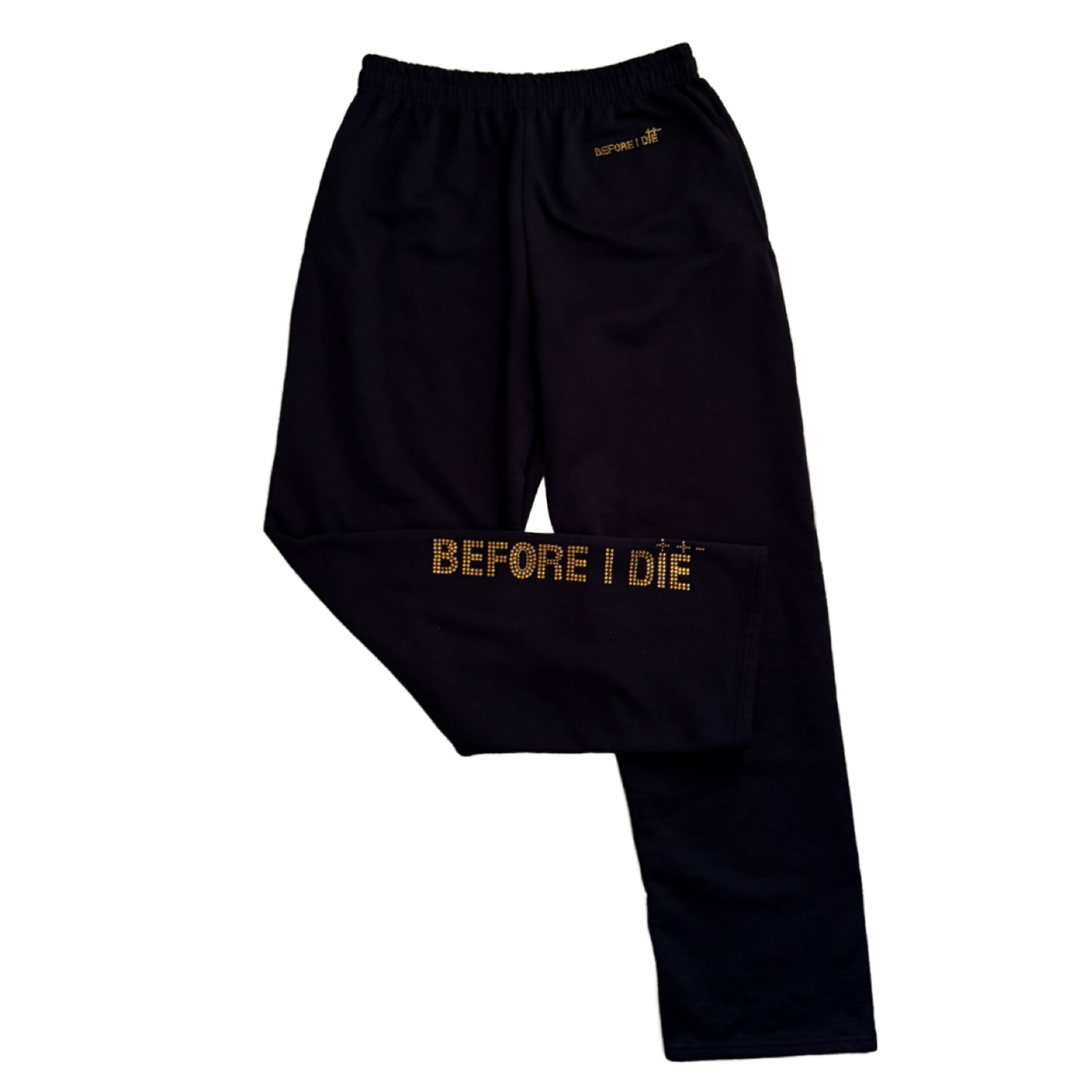 Black Crystal Sweatpants image 1