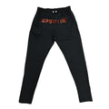 RED BEJEWELED LOGO SWEATS image 0