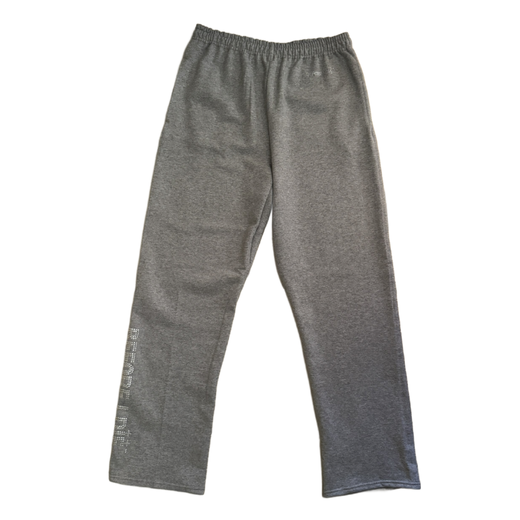 Grey Crystal Sweatpants image 0