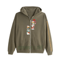"YOU & I" ZIP-UP (Green) image 0
